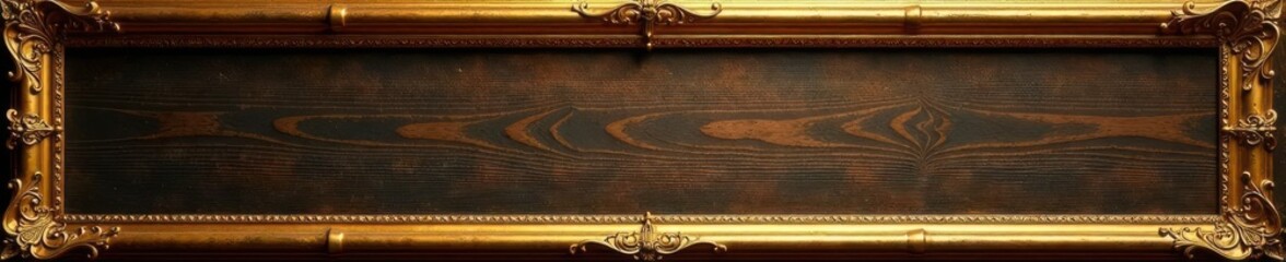 Fototapeta premium A rich, golden frame with intricate detailing , frame mockup, detail