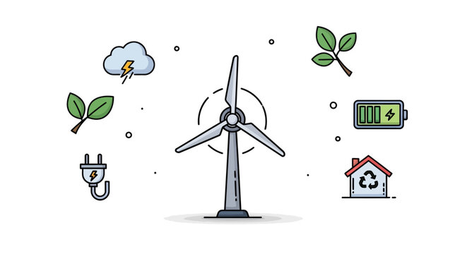 Wind turbine renewable energy system.