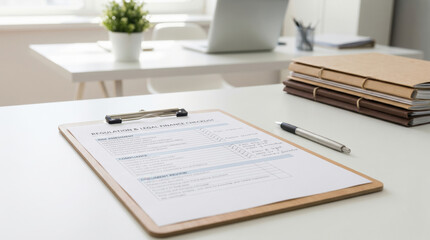 Obraz premium Organization paperwork financial legislation compliance calm