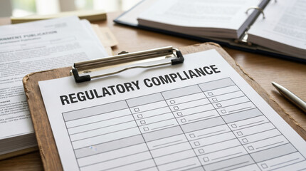 Fototapeta premium Organization paperwork financial legislation compliance guide