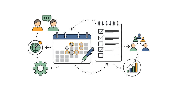 Business planning and strategy concept.