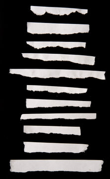 Ripped paper strips