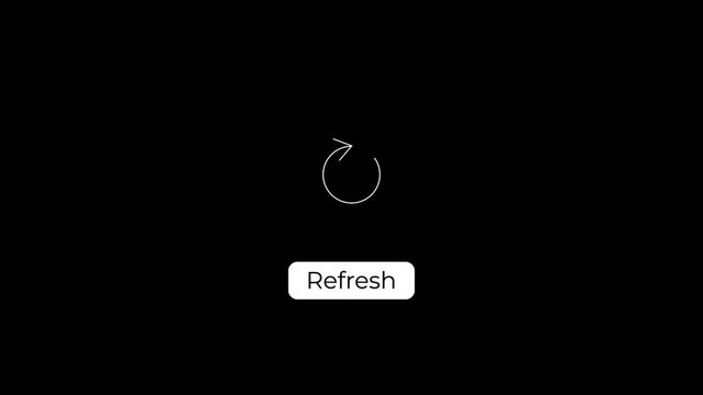 simple refresh ui animation for web and app interface.