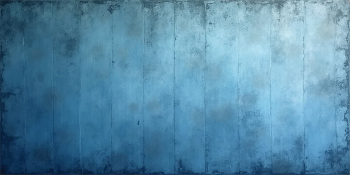 Blue grunge wall background with old aged texture, dirty vintage concrete surface, rough stone and rusty metal pattern design