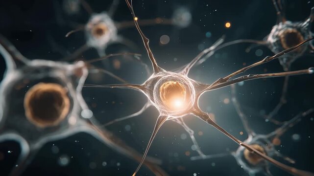 Learn how neurons grow and connect in this exploration of nerve cells showing their structure and activity in a biological context.