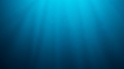 Deep blue ocean underwater background with light rays for creative design, digital website banner and page, clean minimalist corporate presentation templates © aina mustafa