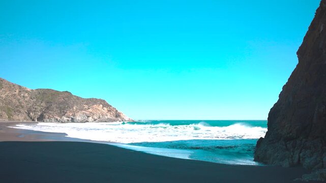 Sanctuary Piedra Viento Topocalma Chile landscape coast beach sea nature