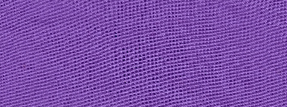 Purple linen fabric texture background, violet cotton textile material with natural weave, soft wrinkled cloth surface for fashion and interior design
