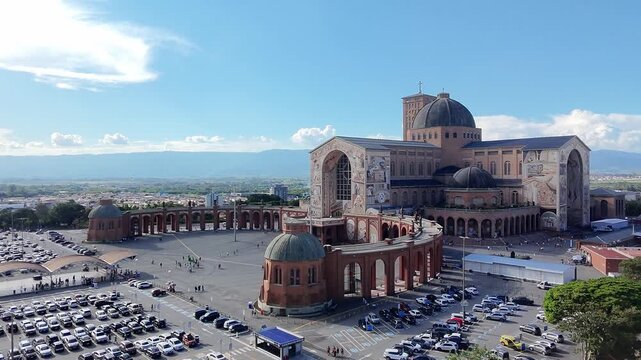 The Basilica of Aparecida, in S&atilde;o Paulo, is the largest center of Catholic faith in Brazil.