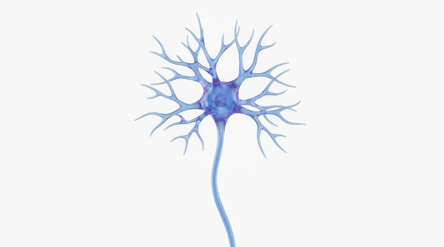 Human Neuron Cell and Synapse Microscopic Model