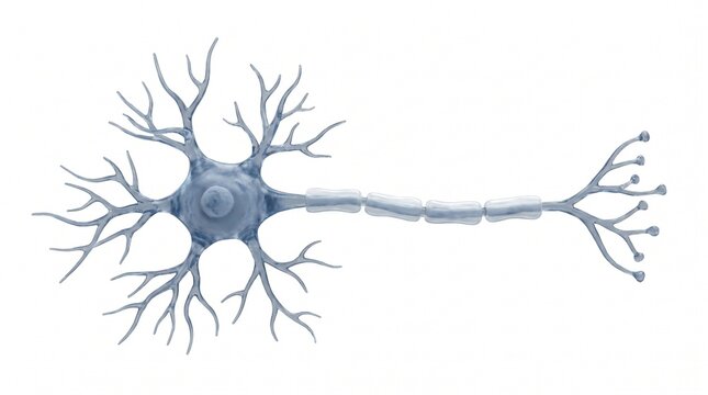 Human Neuron Cell and Synapse Microscopic Model