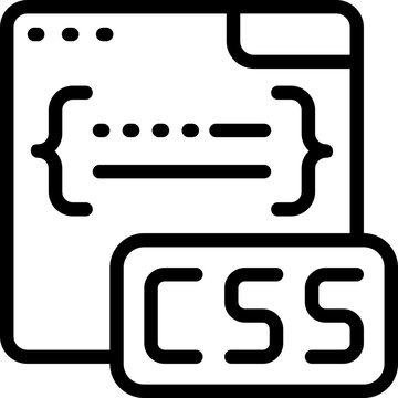 css line icon. Clean and minimalist vector icon for websites, mobile apps, presentations, and logos. Fully scalable and customizable for any project.