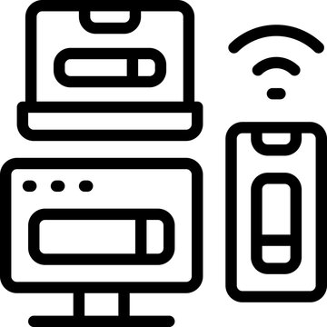 device line icon. Clean and minimalist vector icon for websites, mobile apps, presentations, and logos. Fully scalable and customizable for any project.
