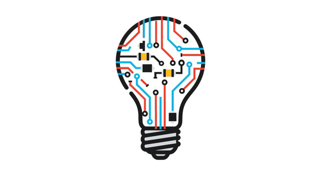 Circuit board light bulb.