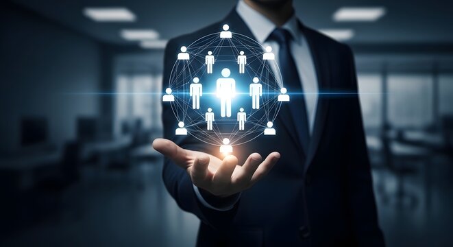Human resources network talent management employee connections and hr technology solutions