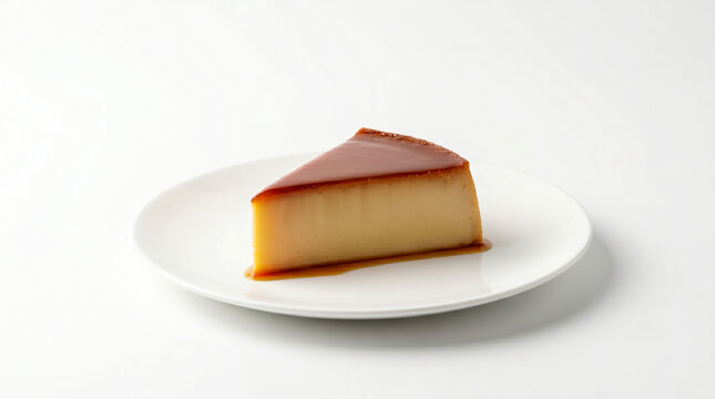 slice of quesillo caramel cake