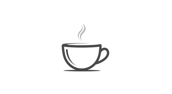 A steaming hot cup of coffee is placed on a table indoors.