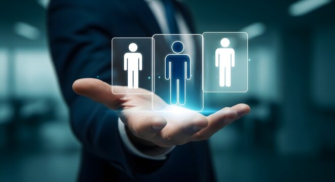 Human resources management digital talent acquisition and employee selection process