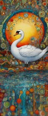 Swan decorative art © rolffimages