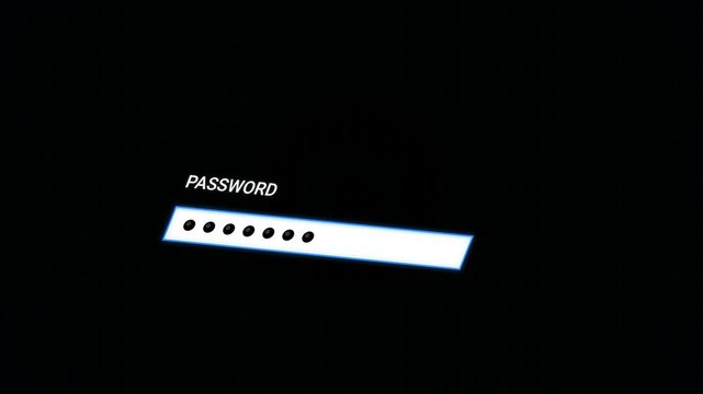 Access Denied security login failure on dark digital screen with grid lines, data breach concept