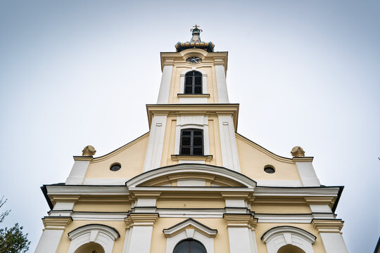 Nikolajevska crkva church on Veliki trg square in Zemun, Belgrade, Serbia. It is an orthodox church, a iconic symbol of the district