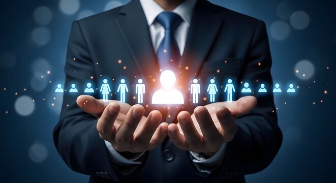 Human resources hr concept employee management talent acquisition and workforce planning