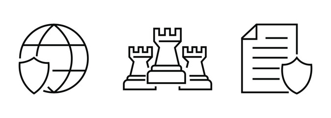 Cybersecurity and data protection icons © WASIF-MEHMOOD