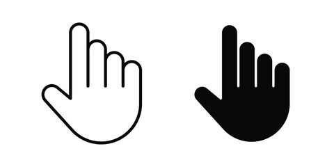 Fototapeta premium Cursor icon. Flat vector illustration in black. EPS 10