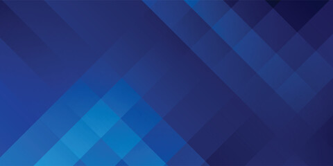 Fototapeta premium Abstract Blue Geometric Vector Background with Dynamic Overlapping Diagonal Stripes, Subtle Gradients, and Square Plaid Patterns for Corporate Business Tech Banner or Cover Design