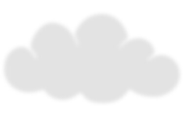 Fototapeta premium Realistic Isolated Fluffy Cloud Silhouette Shadow Overlay Effect on White Wall, Aesthetic Summer Sunlight Sky Shadow, Abstract Natural Weather Shadow Overlay
