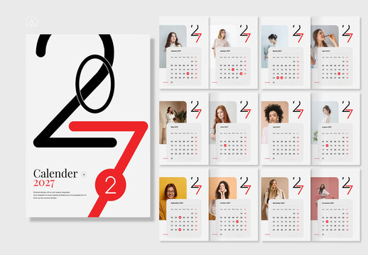 Creative Calender Template 2027