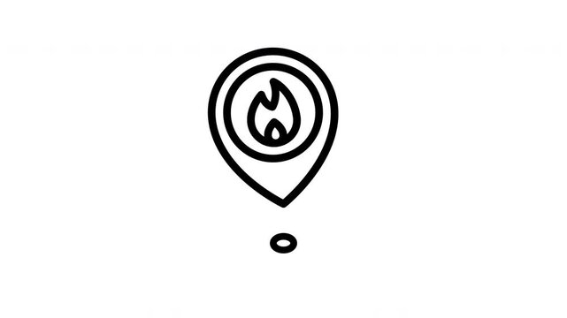 coordinates minimalist stroke animation