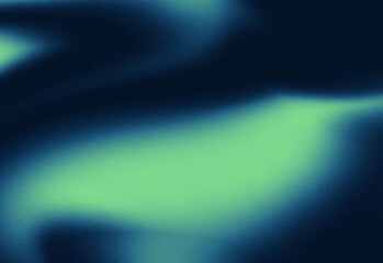 Obraz premium Soft aqua glow background with wide luminous green form, deep navy shadows, and subtle grain for modern digital wallpapers and design templates.