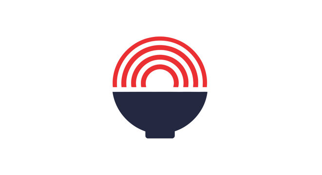 Radio Broadcasting Tower Logo.