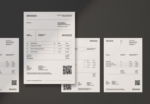 Minimal Corporate Invoice Template