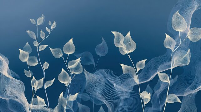 bio digital, digital fusion, leaf fusion, glowing leaves, natural leaves, bio tech, eco tech