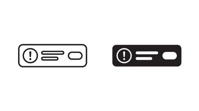Warning Signs Icons Set For Safety And Caution Concepts