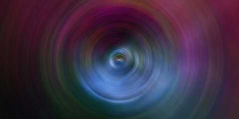 Colorful circular radial blur effect creating vortex of vibrant purple and blue tones suitable for dynamic digital art concepts. © GlobalVector Design