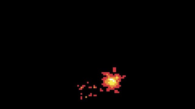 Retro 8-Bit Successive Explosion Game Asset 
Suitable for game assets, VFX packs, sprite sheets, stream overlays, motion graphics, and retro gaming visuals.