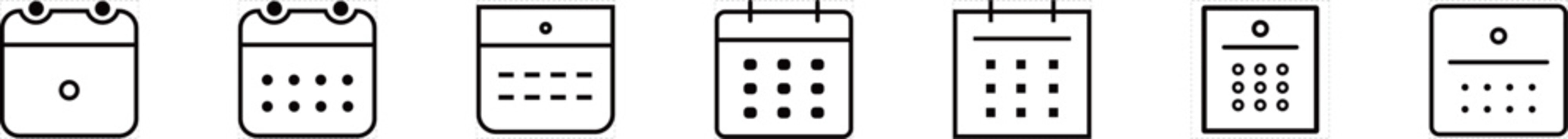 カレンダー アイコン / Calendar Icon &ndash; 日付・スケジュール・予定管理デザイン