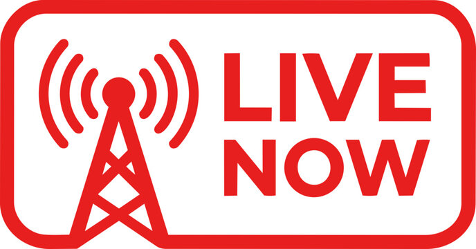 Live Now Status Indicator Icon