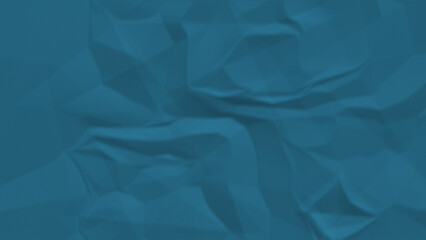 Obraz premium Teal crumpled paper texture background