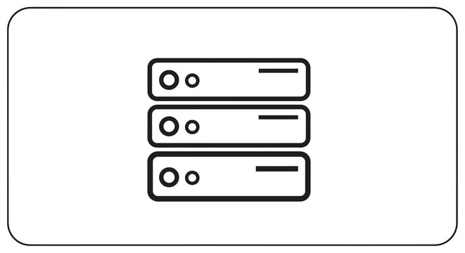 Stack of computer server hardware.