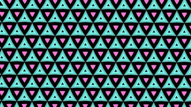 Repeating geometric pattern of interlocking hexagons.