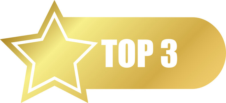 Luxury Gold Top 3 Winners Award