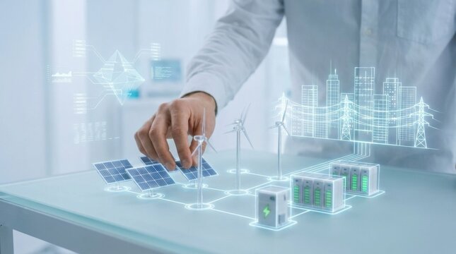 Person holding a small model of a city demonstrating urban planning and sustainable development concepts in action
