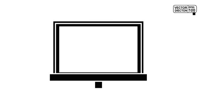 Flat screen television set on table.