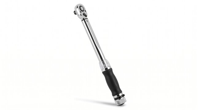 Silver Steel Cold Chisel Tool Isolated on Pure White Background