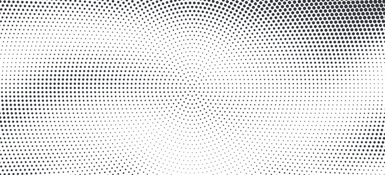 Grunge halftone gradient background. Faded grit noise texture. White and black sand wallpaper. Retro pixelated backdrop. Anime or manga style comic overlay. Vector graphic design textured template