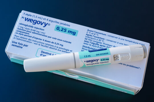 Wegovy semaglutide injection pen 0.25 mg with packaging